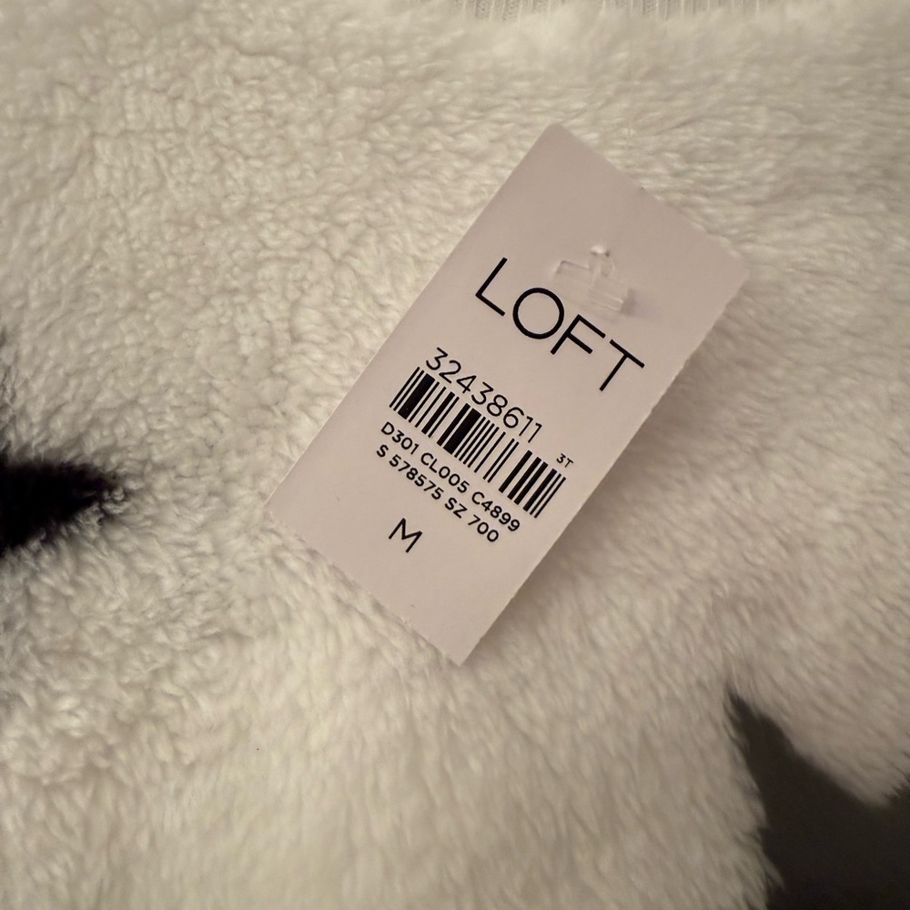 LOFT Cream Plush Top